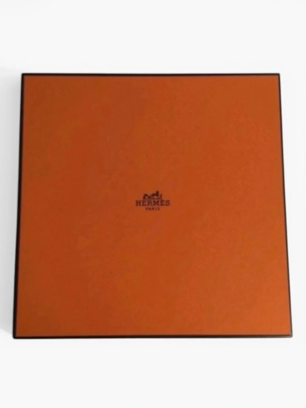 Hermès Orange Gift Box – 7.5” Square – Excellent, Like-New